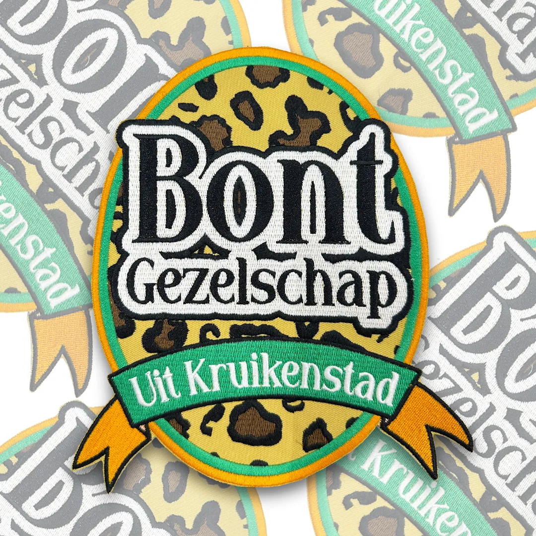 Bont Gezelschap Uit Kruikenstad Rugembleem